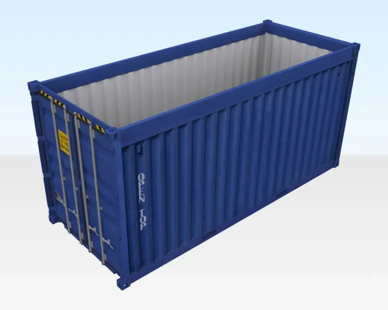 40ft x 8ft Used Shipping Container Open-Top